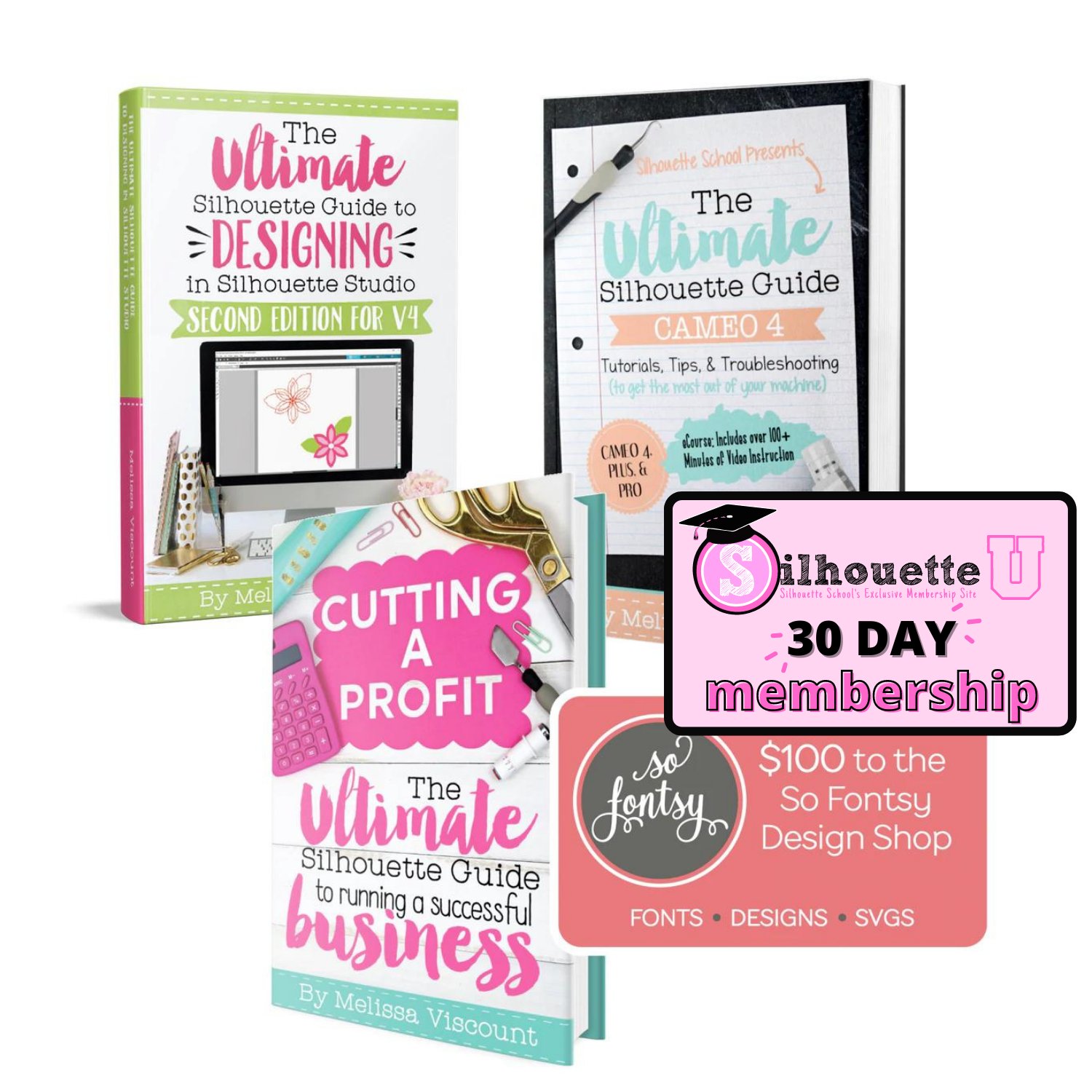 Ultimate Silhouette Cameo E-Guide with Silhouette Cutting Blade